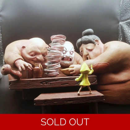 Little Nightmares box art diorama statue Little Nightmares box art diorama statue